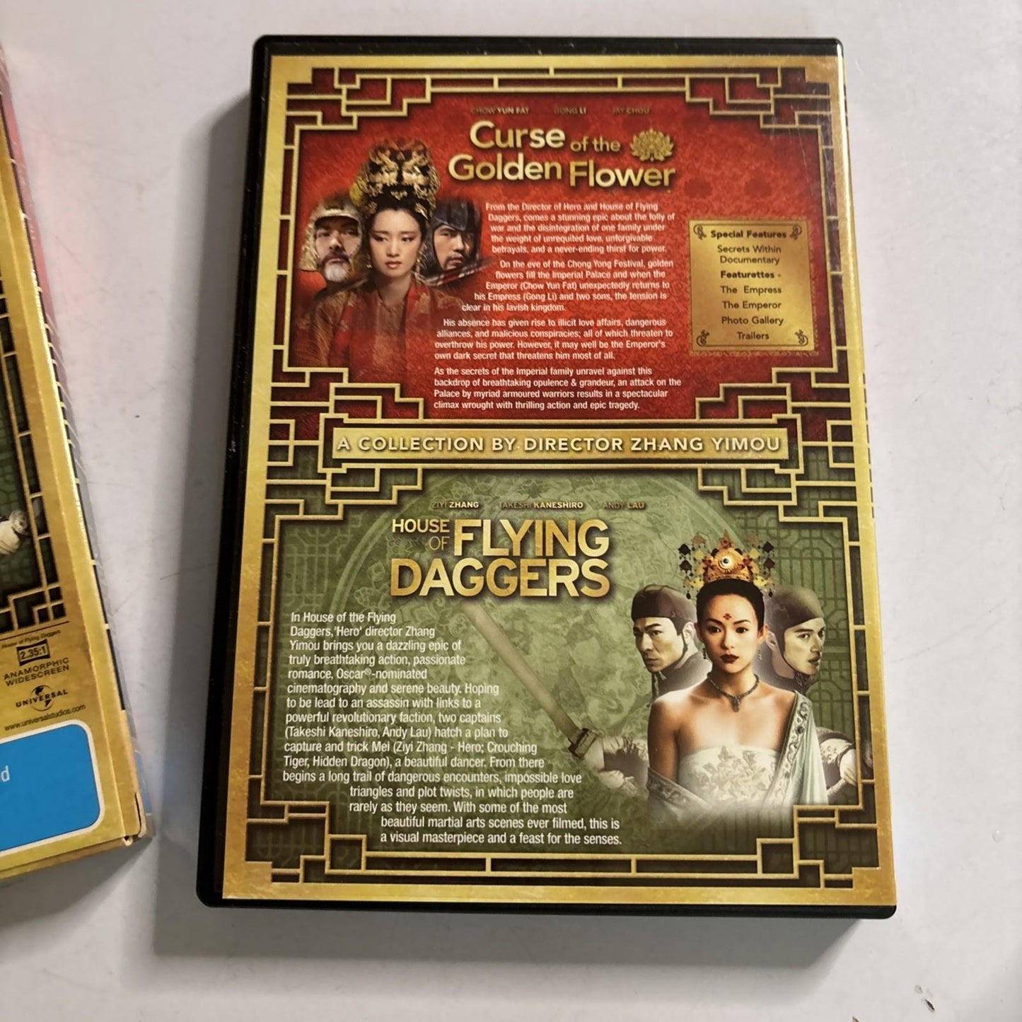 Curse of the Golden Flower / House of Flying Daggers (DVD, 2006) Region 4