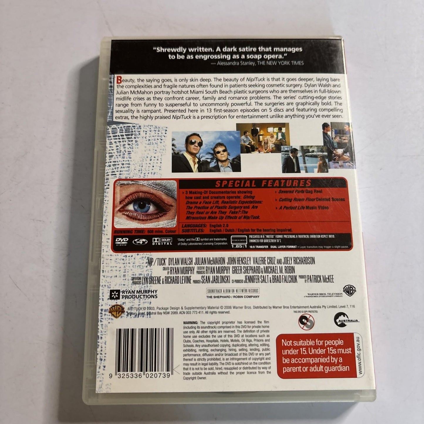 Nip/Tuck : Season 1 (DVD, 2003) Region 4