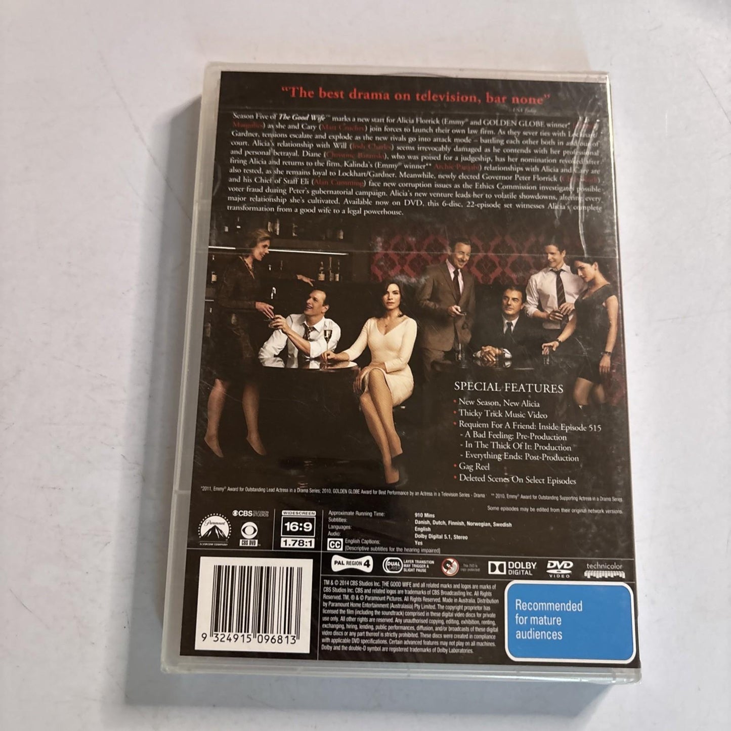 The Good Wife : Season 5 (DVD, 2013) Region 4 *New Sealed*