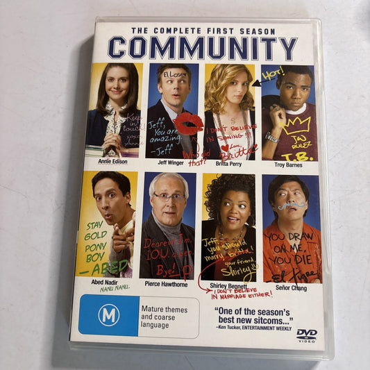 Community : Season 1 (DVD, 2009) Region 4 NEW