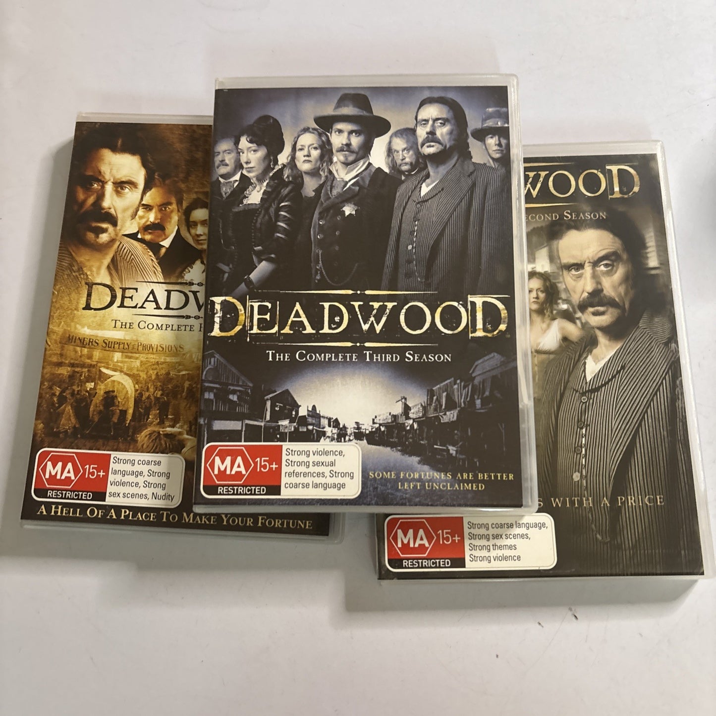 Deadwood : Complete Season 1 2 3 (DVD, 2006) Region 4