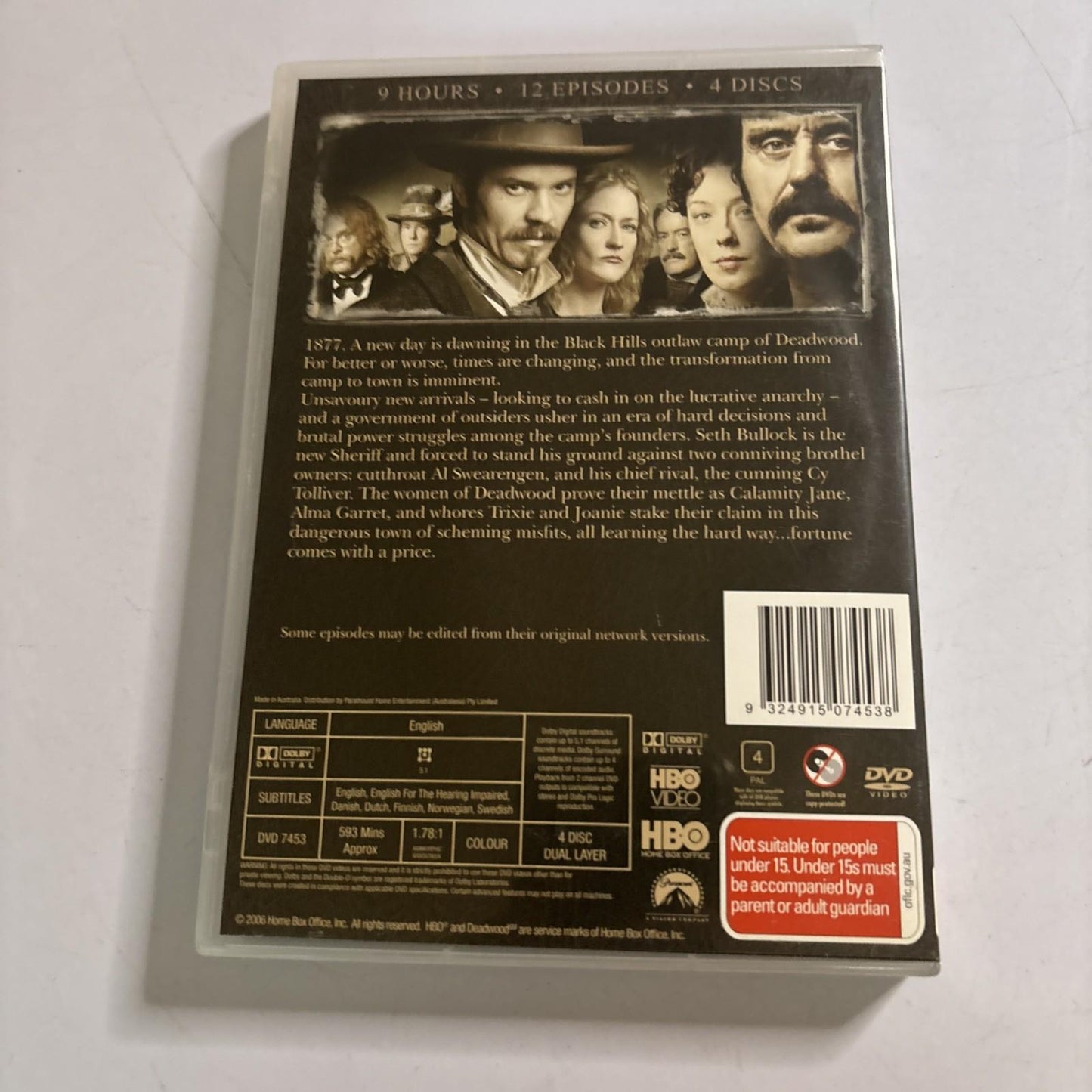Deadwood : Complete Season 1 2 3 (DVD, 2006) Region 4