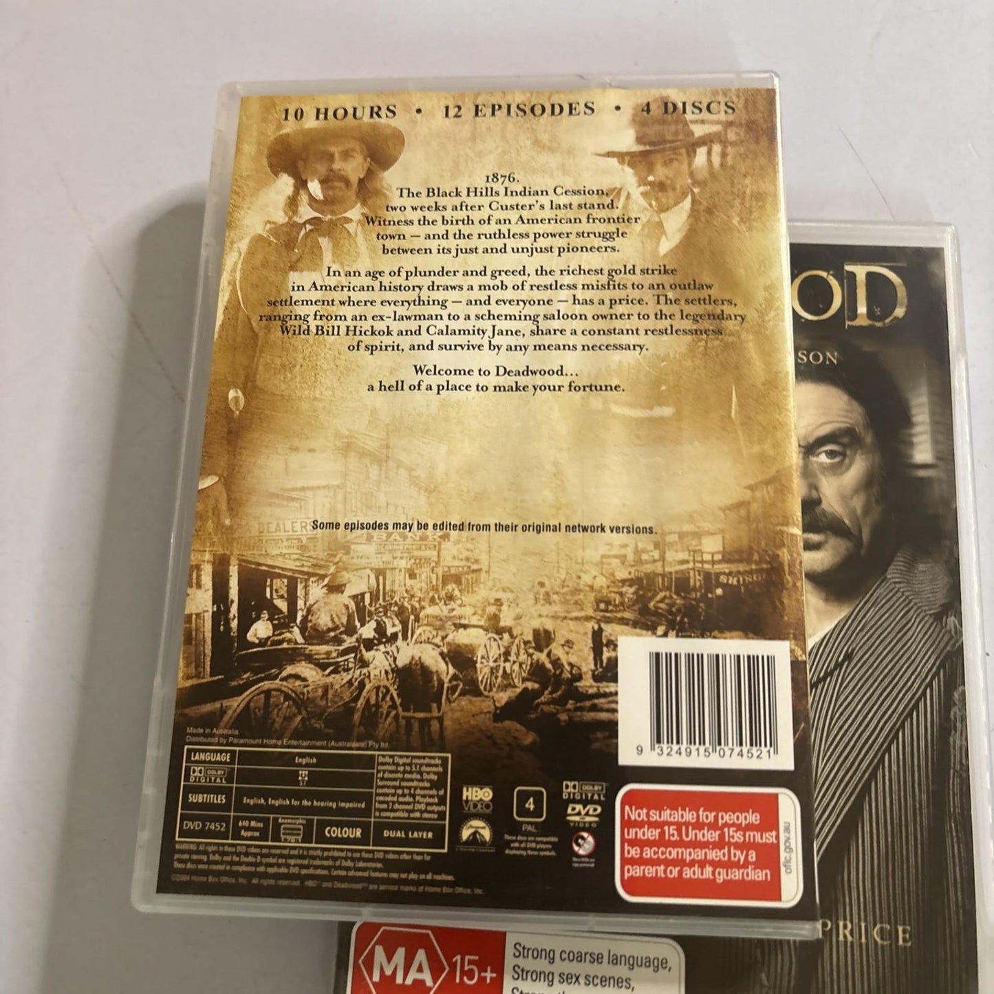Deadwood : Complete Season 1 2 3 (DVD, 2006) Region 4