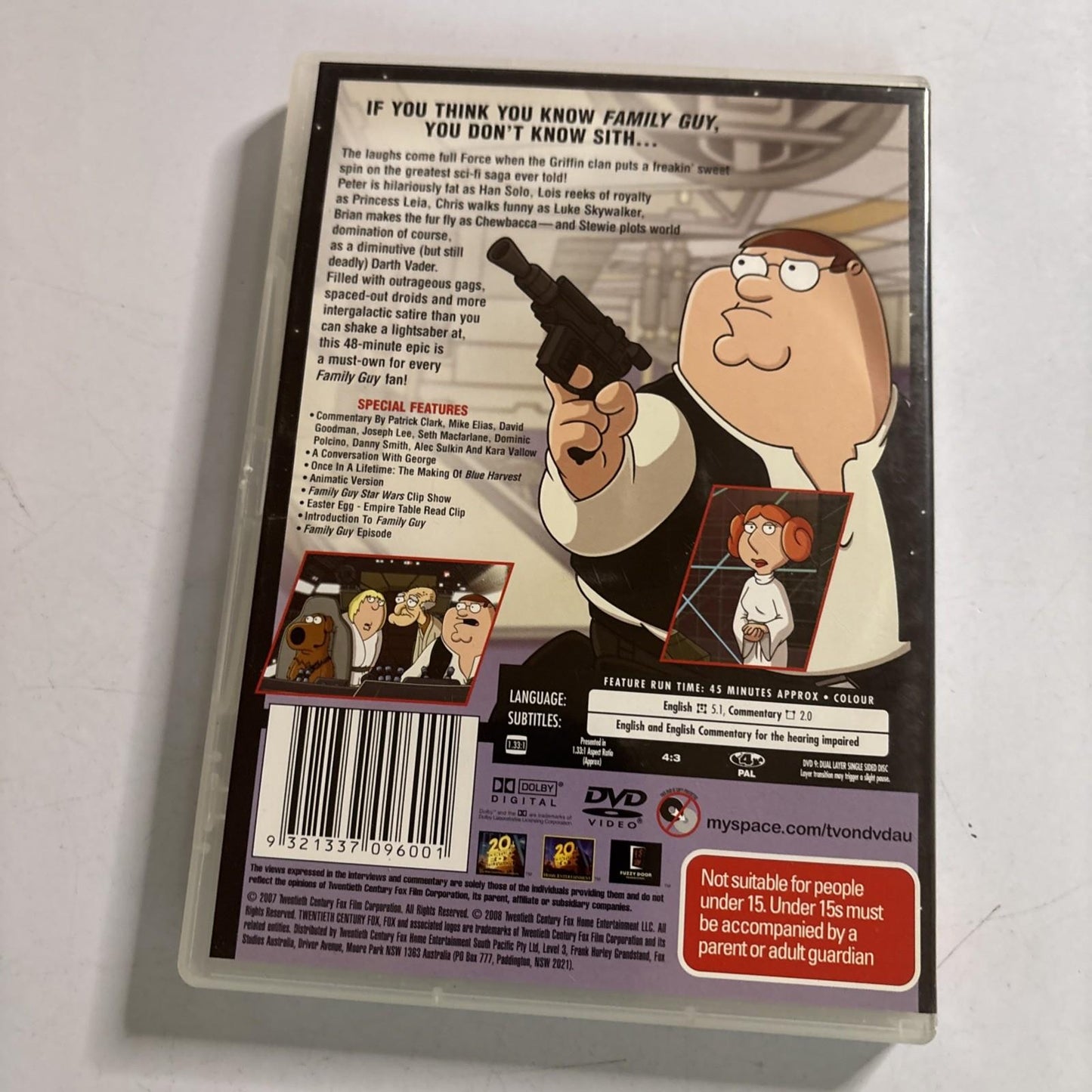 Family Guy - Blue Harvest (DVD, 2007) Region 4