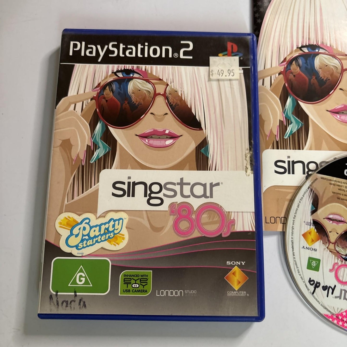 SingStar '80s Sony PlayStation 2 Manual PAL