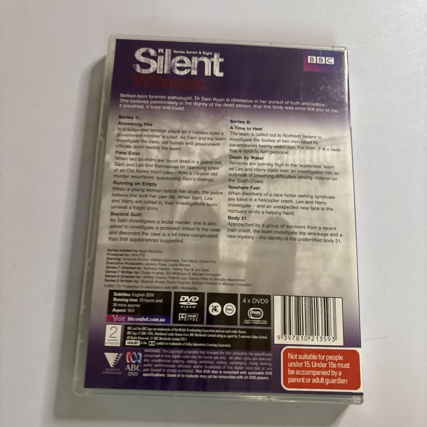 Silent Witness : Series 1 2 5 6 7 8 (DVD, 1996) Region 4