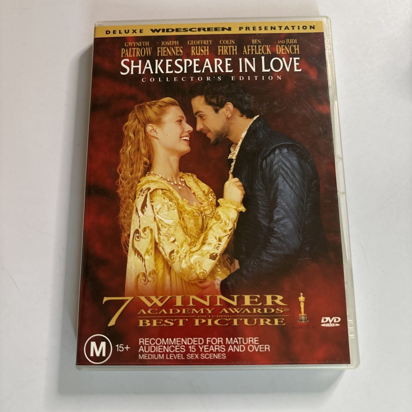 Shakespeare in Love (DVD, 1998) Gwyneth Paltrow, Joseph Fiennes Region 4