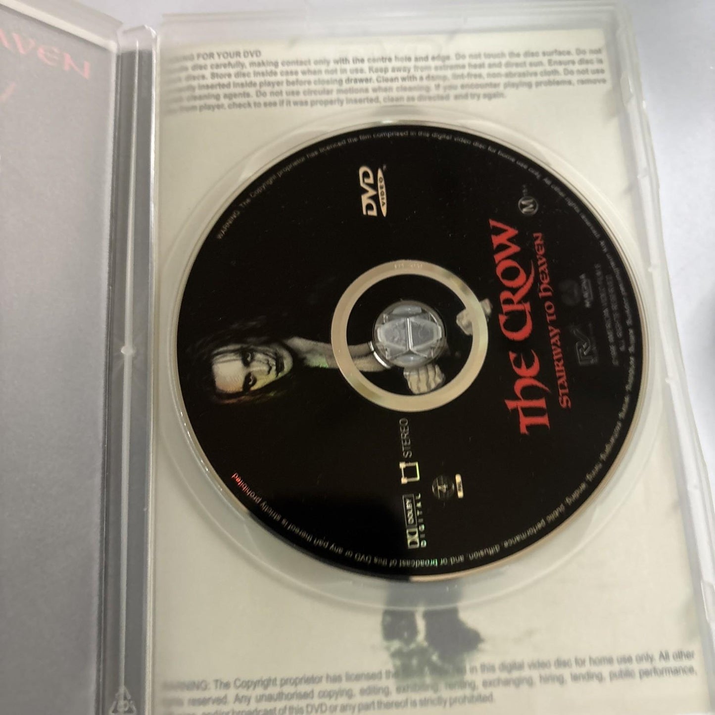 The Crow - Stairway to Heaven (DVD, 1998) Mark Dacascos Region 4