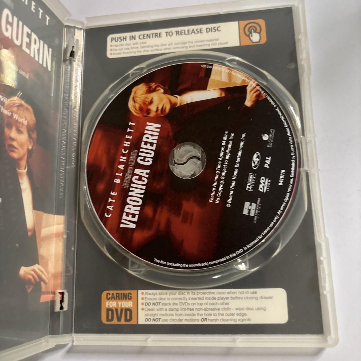 Veronica Guerin (DVD, 2003) Cate Blanchett Region 4
