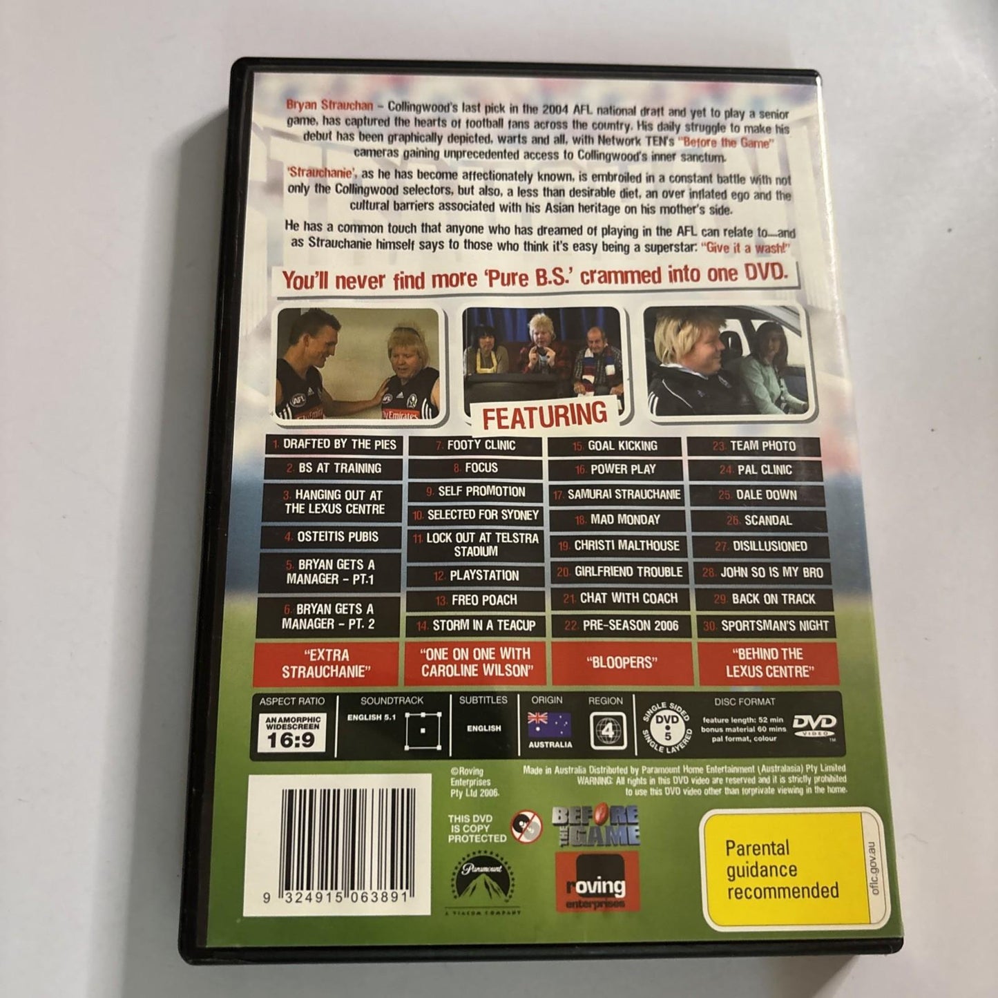 Strauchanie (DVD, 2006) Bryan Strauchan Region 4