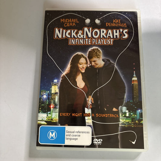 Nick & Norah's Infinite Playlist (DVD, 2008) Michael Cera, Kat Dennings Region 4