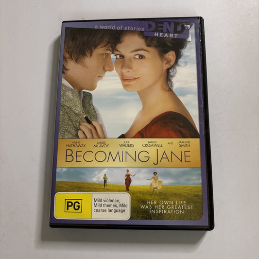 Becoming Jane (DVD, 2007) Anne Hathaway, James McAvoy Region 4 NEW