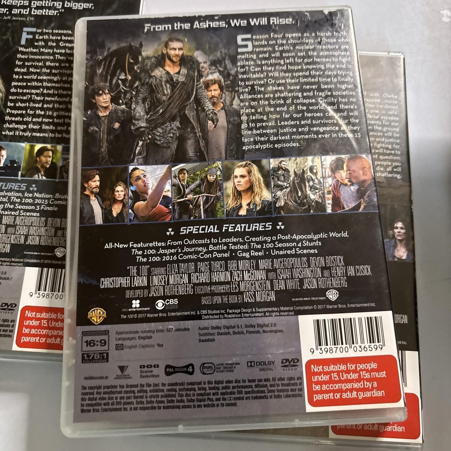 The 100 : Season 1 2 3 4 (DVD, 2016) Region 4