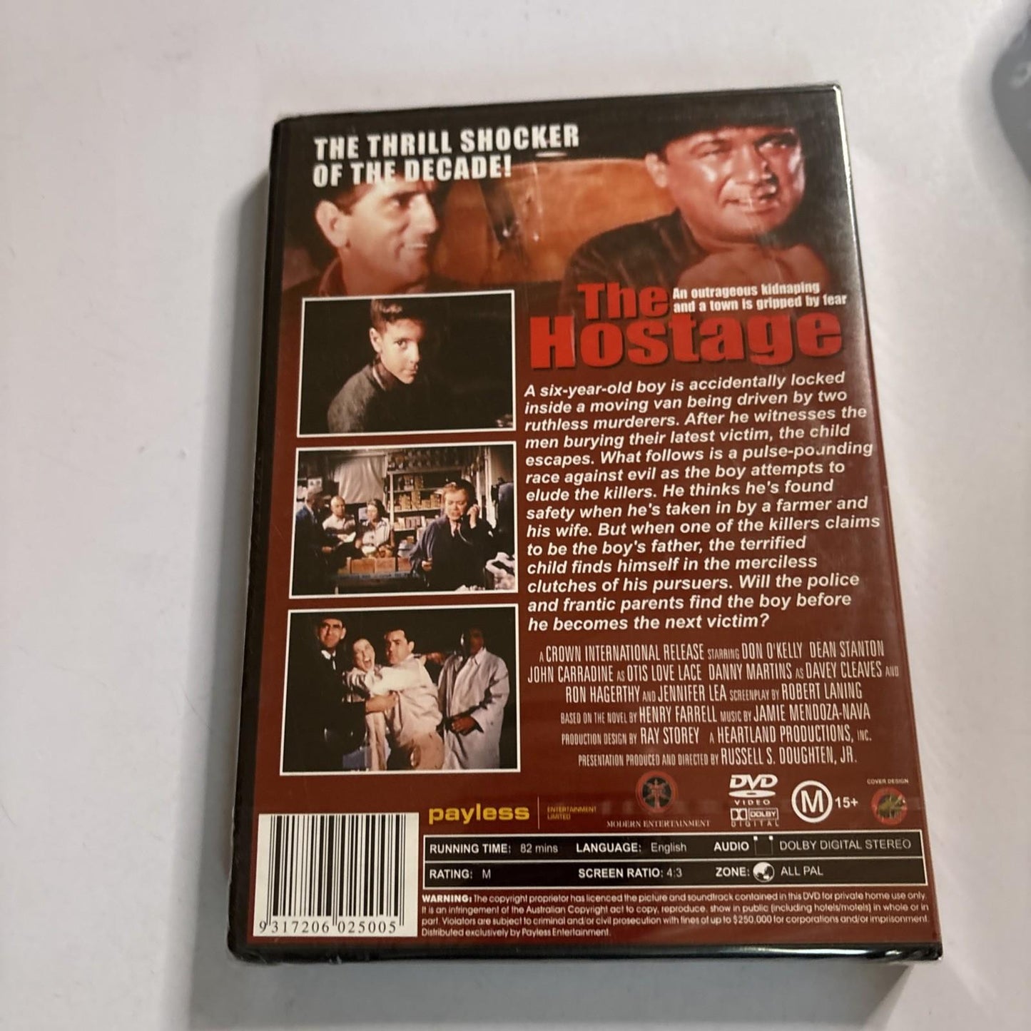 The Hostage (DVD, 1967) John Carradine, Harry Dean Stanton All Regions NEW