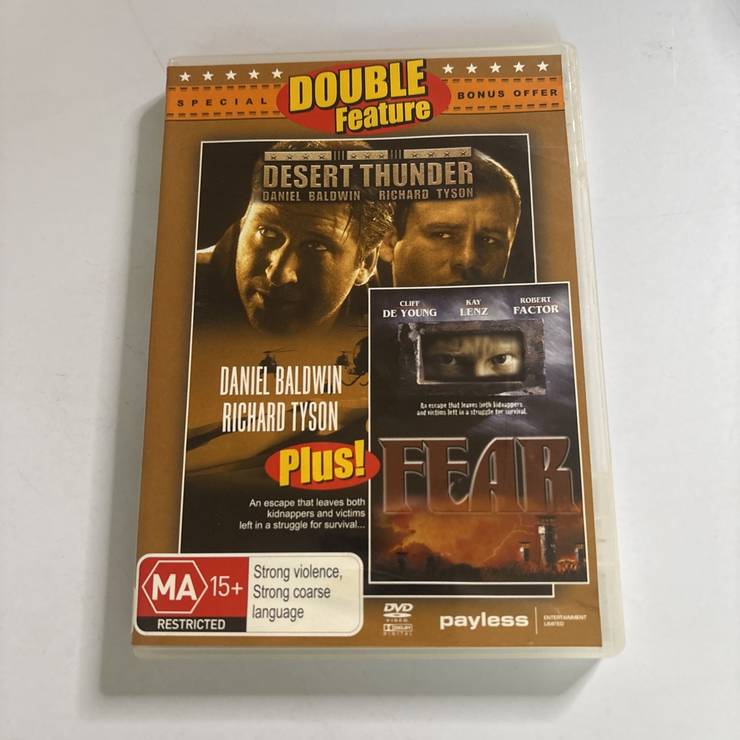 Desert Thunder / Fear DVD All Regions