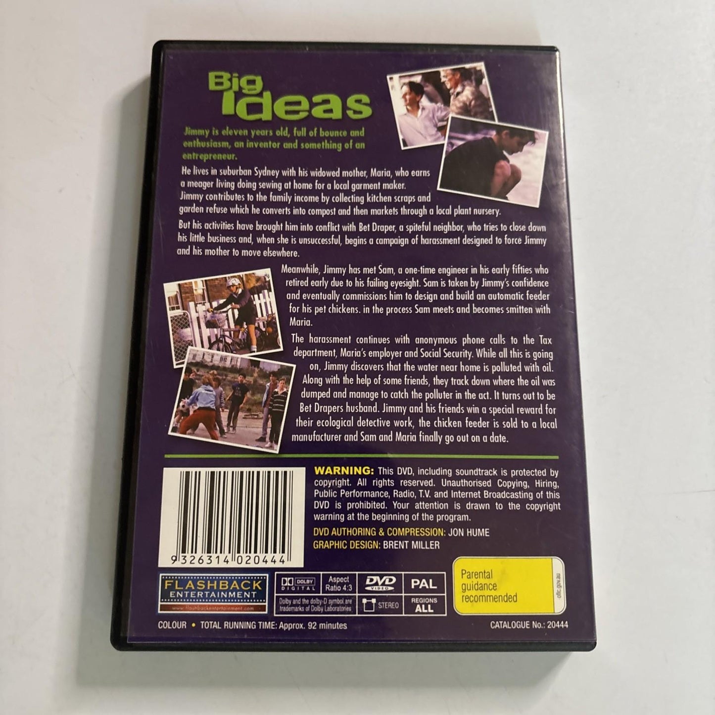 Big Ideas (DVD, 1993) Justin Rosniak, Gosia Dobrowolska All Regions NEW