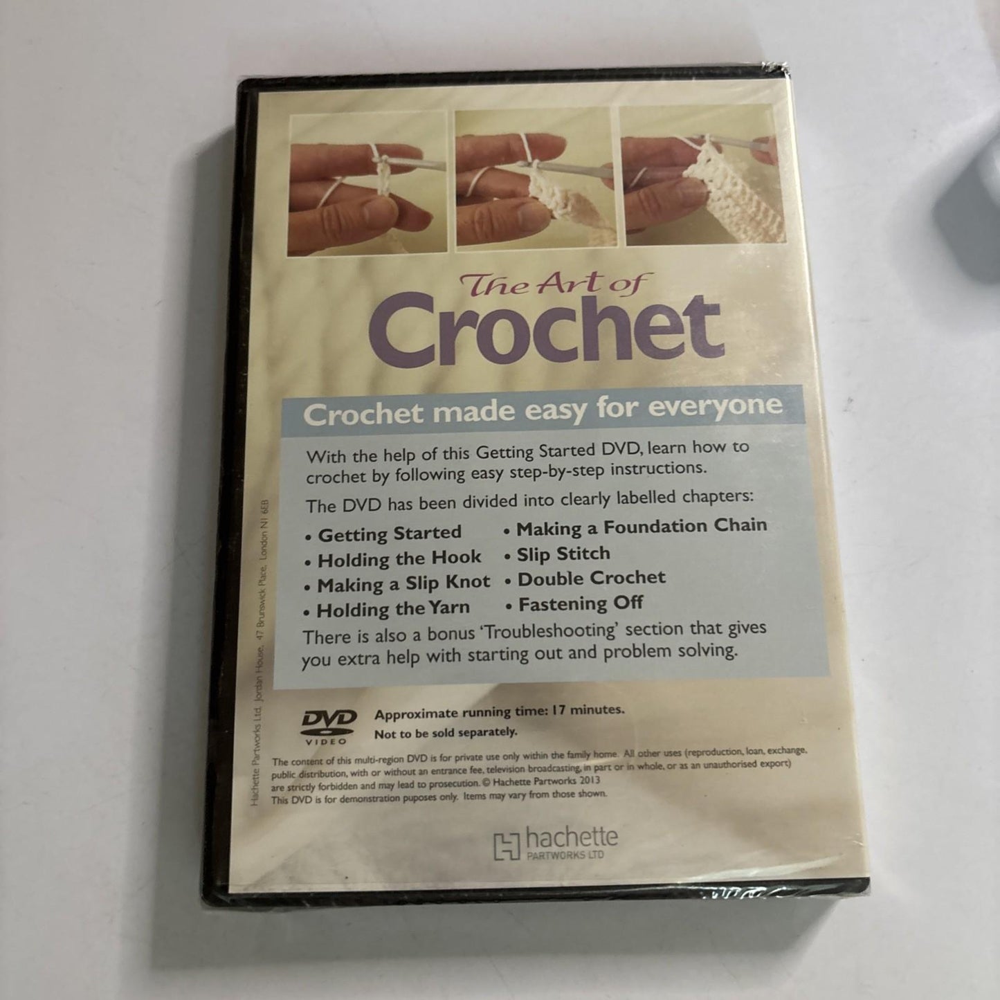The Art Of Crochet - Getting Started DVD Buy Hachette Partworks All Regions NEW