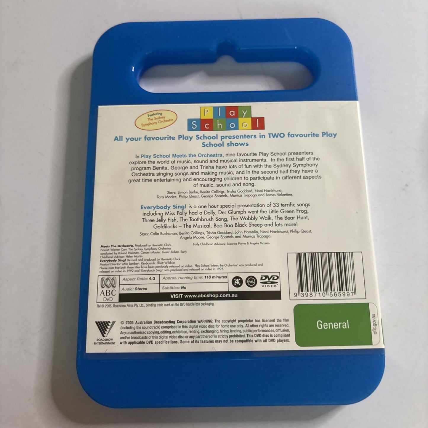 Play School - Everybody Sing! / Meets the Orchestra (DVD, 1995) Region 4