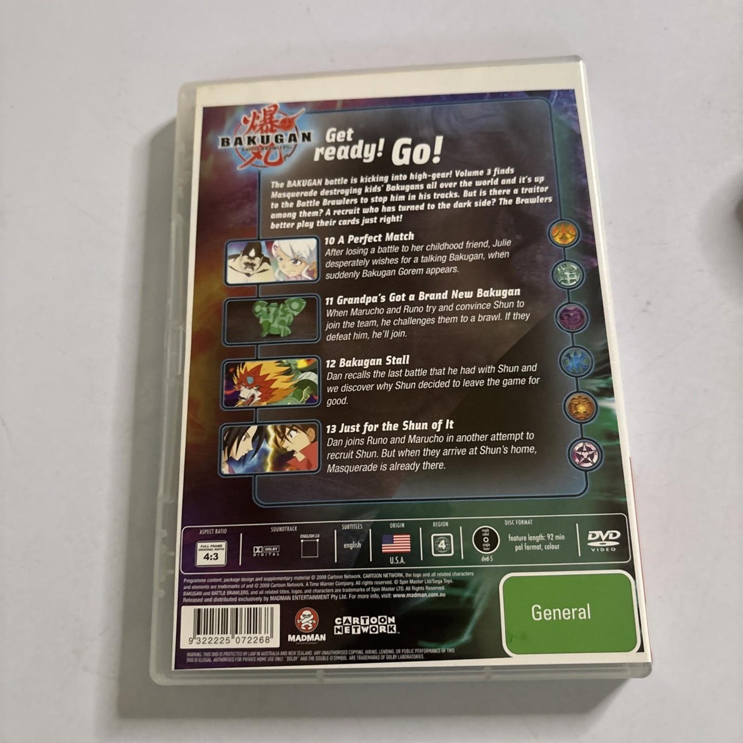 Bakugan - Good Versus Evil : Vol 3 (DVD, 2007) Region 4