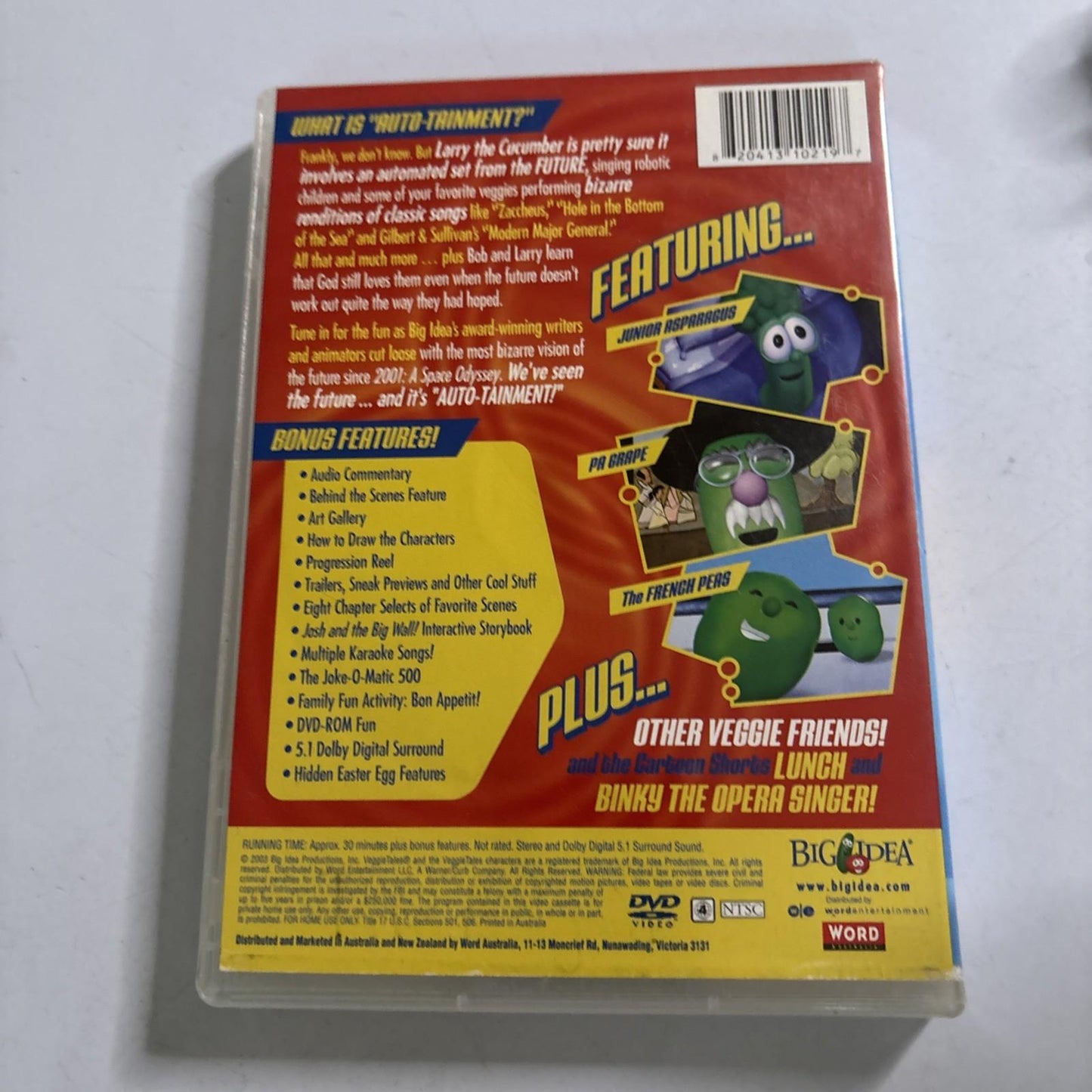 Veggie Tales - The Wonderful World Of Auto-Tainment! DVD Region 4