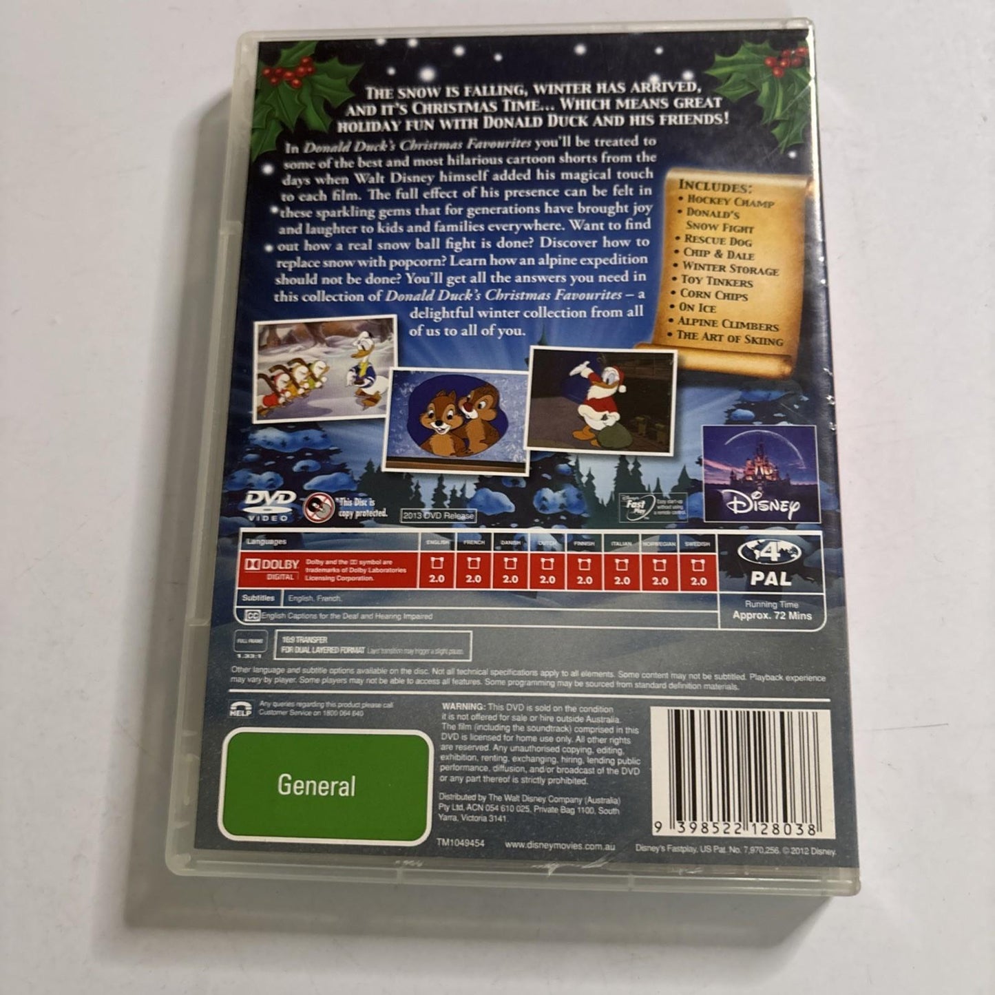 Disney Donald Duck's Christmas Favourites (DVD, 2005) Region 4