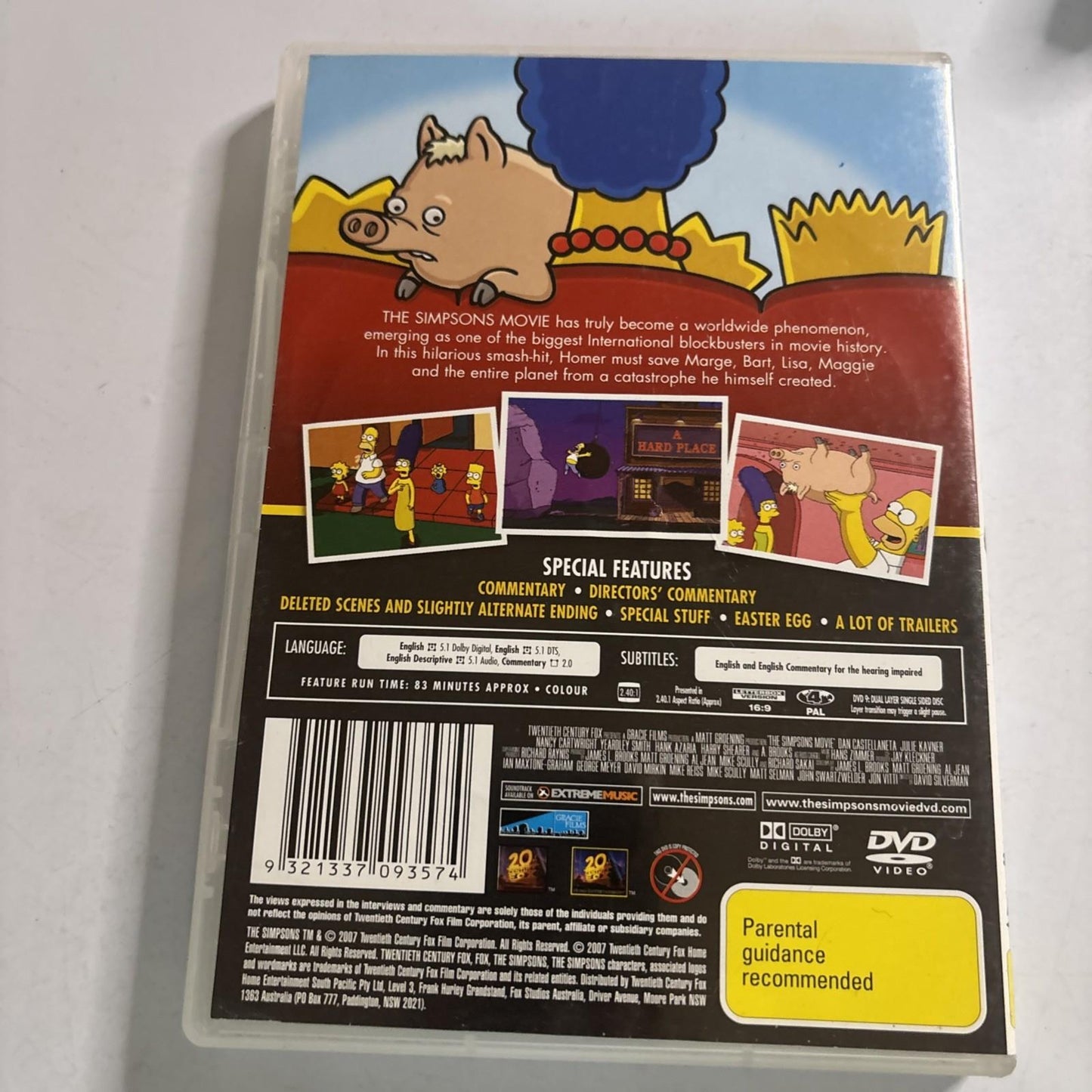 The Simpsons - The Movie (DVD, 2007) Region 4