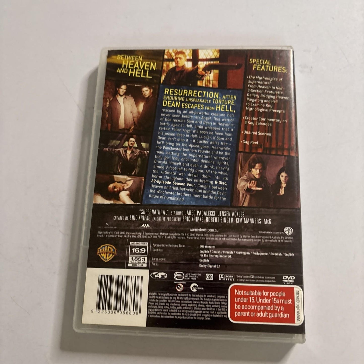 Supernatural : Season 4 (DVD, 2008) Region 4