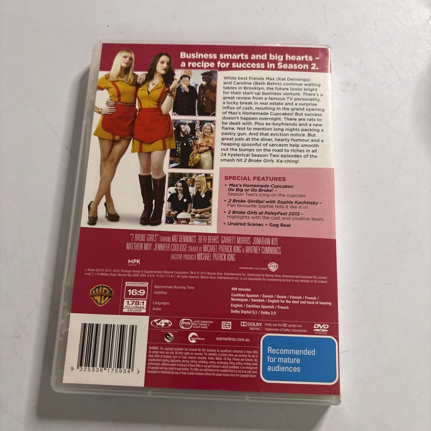 2 Broke Girls : Season 2 (DVD, 2011) Region 4