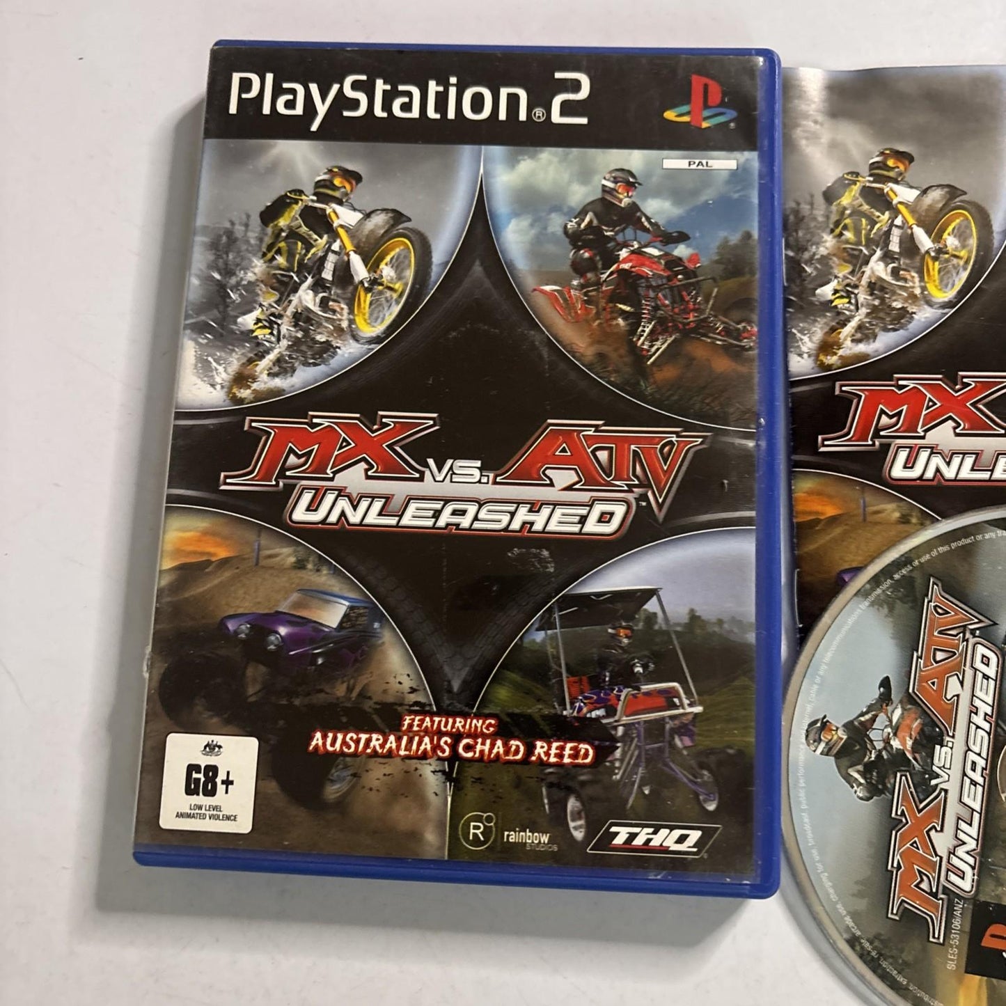 MX vs. ATV Unleashed Sony Playstation 2 PS2 PAL Game + Manual Included
