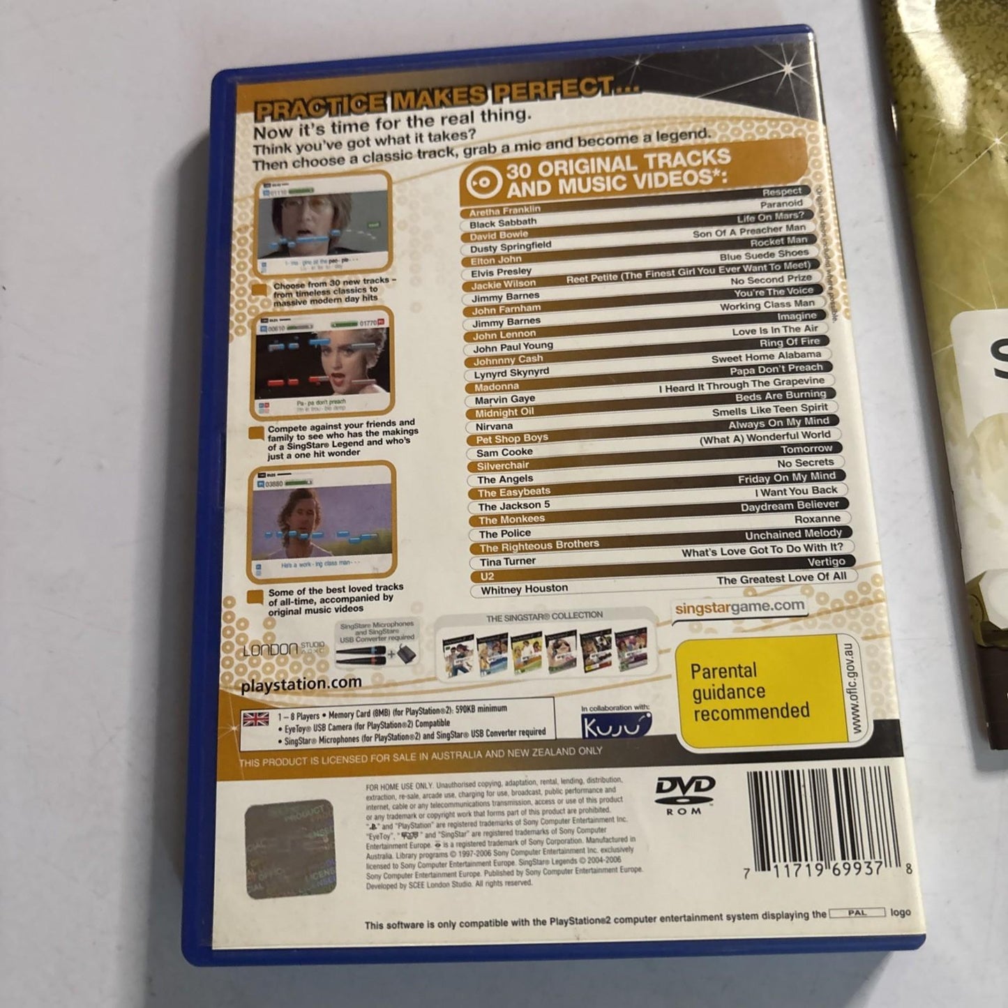 SingStar: Legends  (Sony Playstation 2 PS2) With Manual PAL