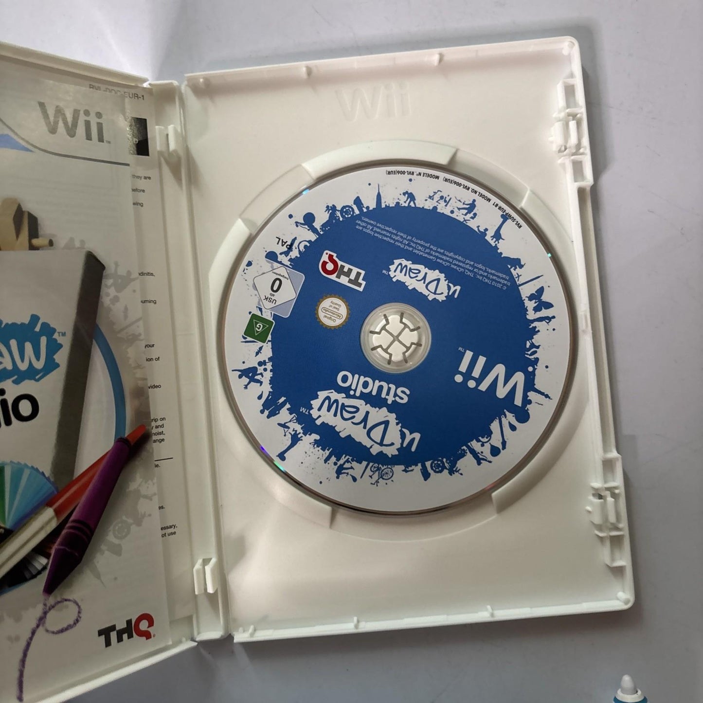 Nintendo Wii Udraw Bundle With Pictionary & uDraw Studio PAL