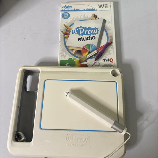 uDraw Studio With Game Tablet Nintendo Wii PAL