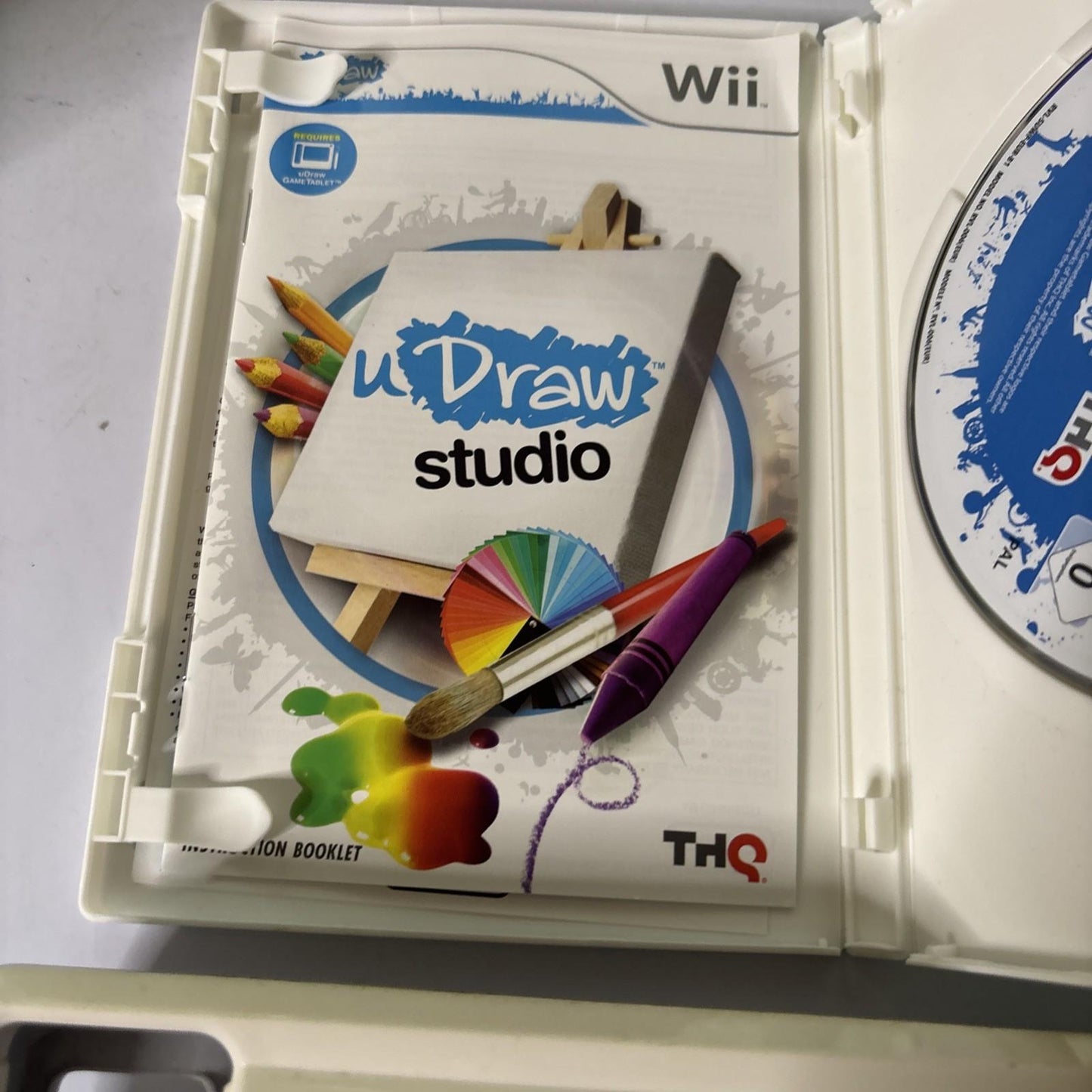 uDraw Studio With Game Tablet Nintendo Wii PAL