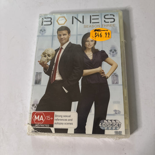 Bones : Season 3 (DVD, 2007) Region 4 *New Sealed*