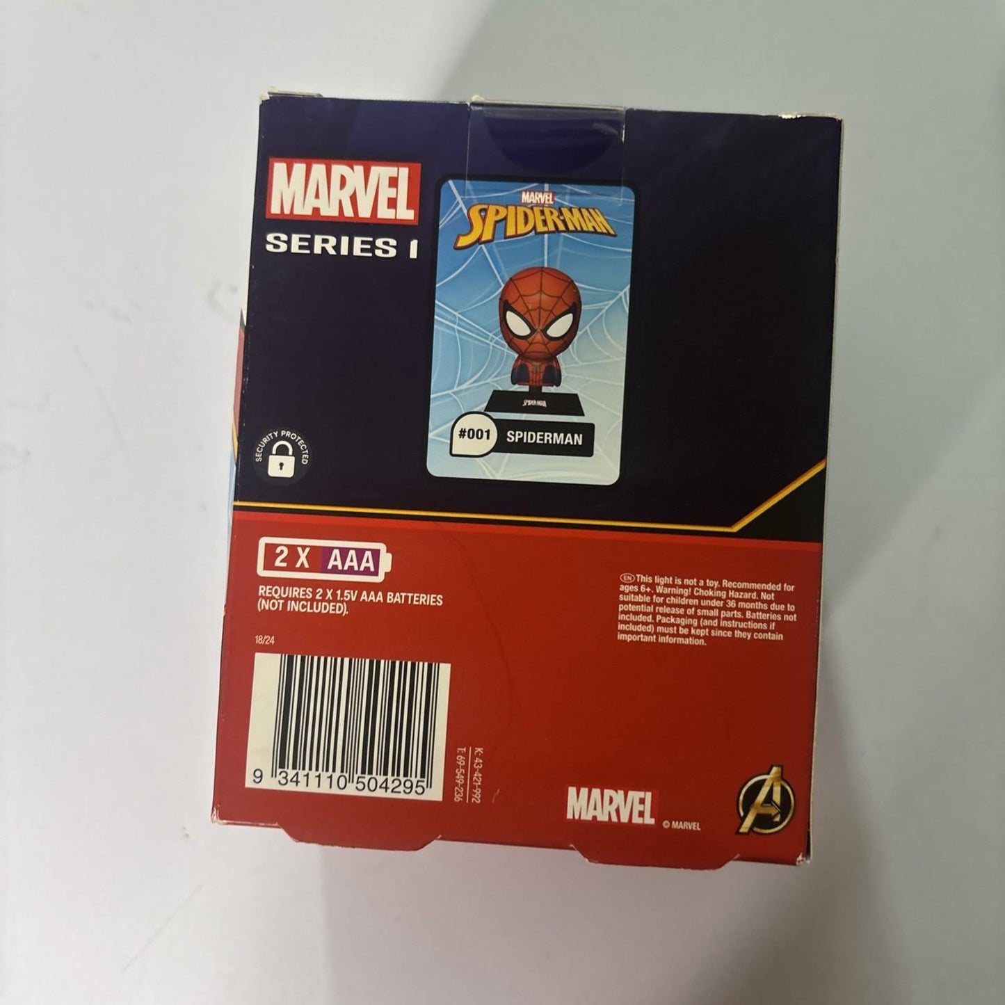 ICONS Spider-Man Light Figure #001 Marvel Comics Spiderman *Never Opened*