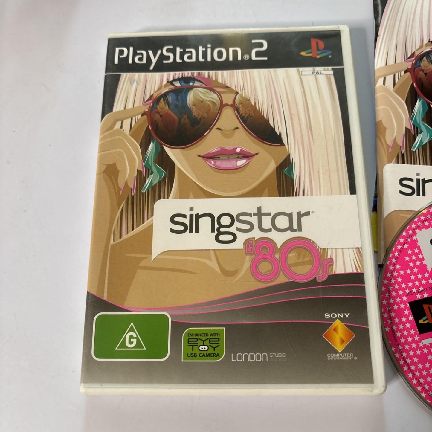 SingStar '80's Sony Playstation 2 PS2 PAL Manual