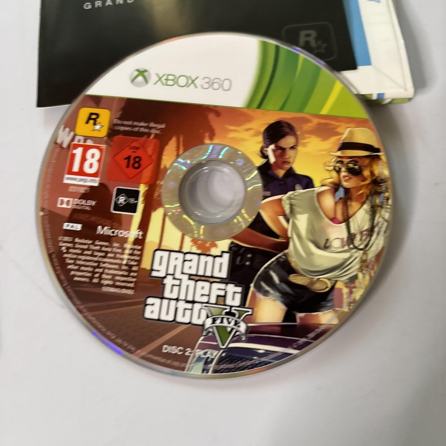 Grand Theft Auto V (Microsoft Xbox 360, 2013) Manual Map PAL