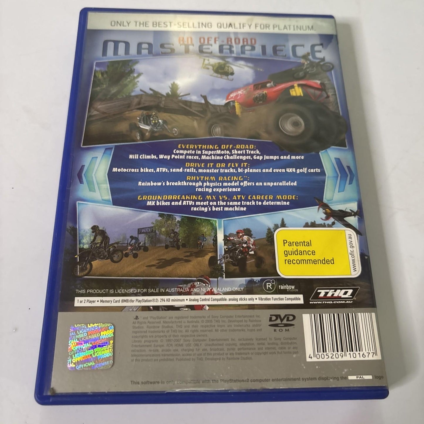 MX vs ATV Unleashed ft. Chad Reed - Sony PlayStation 2 PS2 PAL