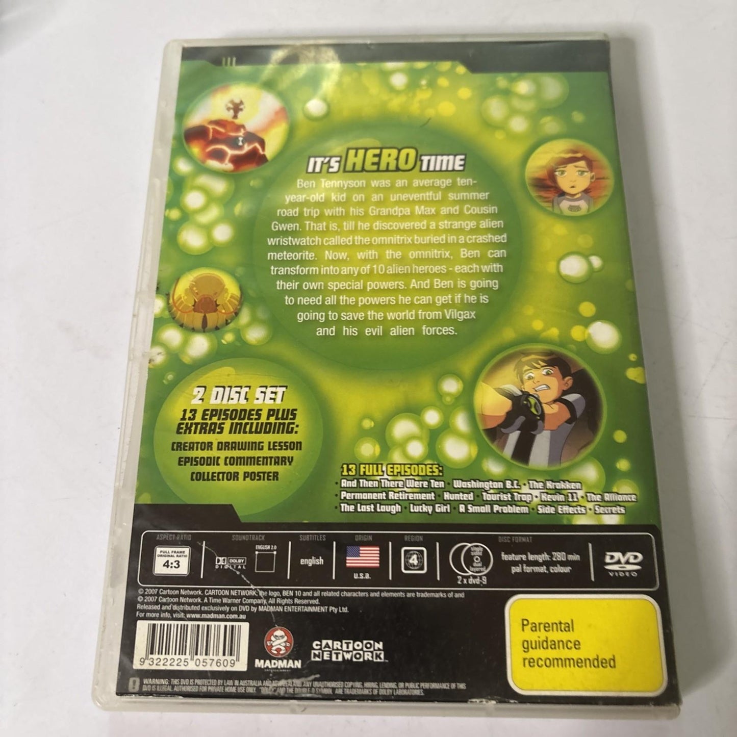 Ben 10 : Season 1 (DVD, 2005) Region 4