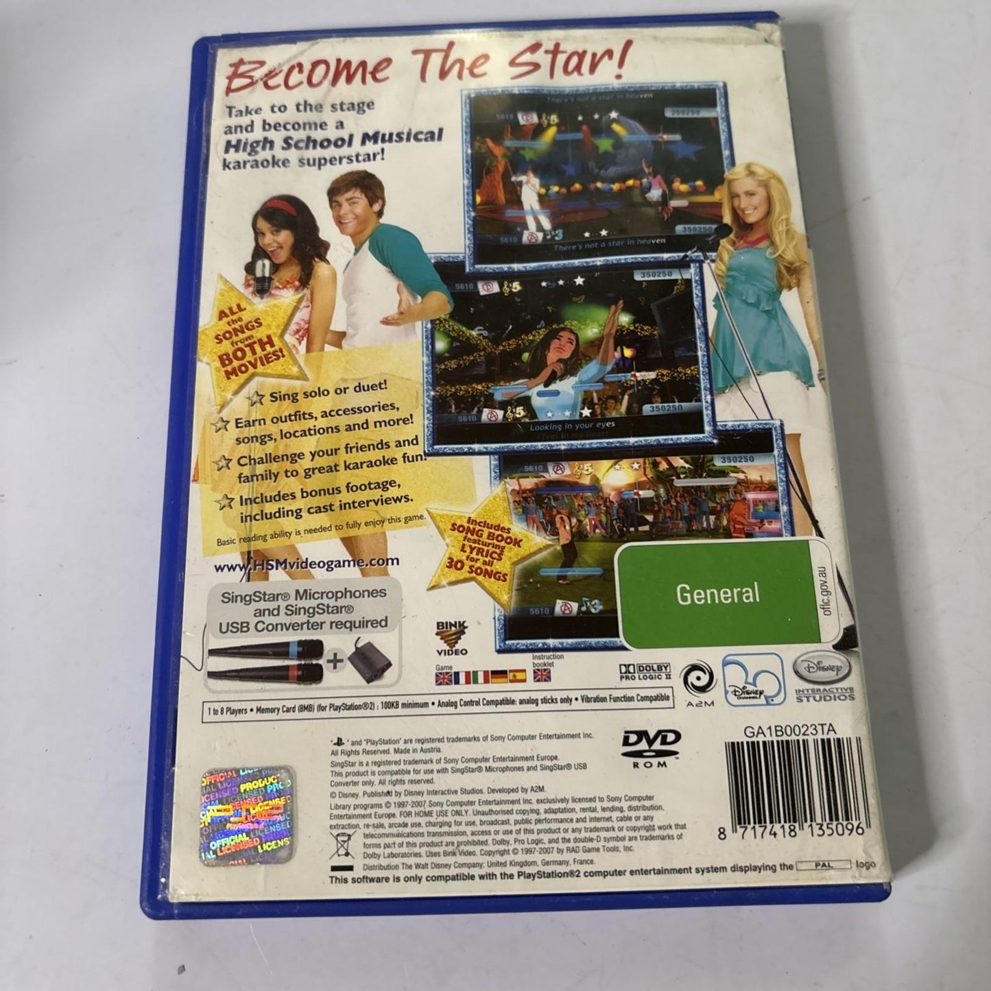 High School Musical: Sing It Sony PlayStation 2, PS2 2007 PAL