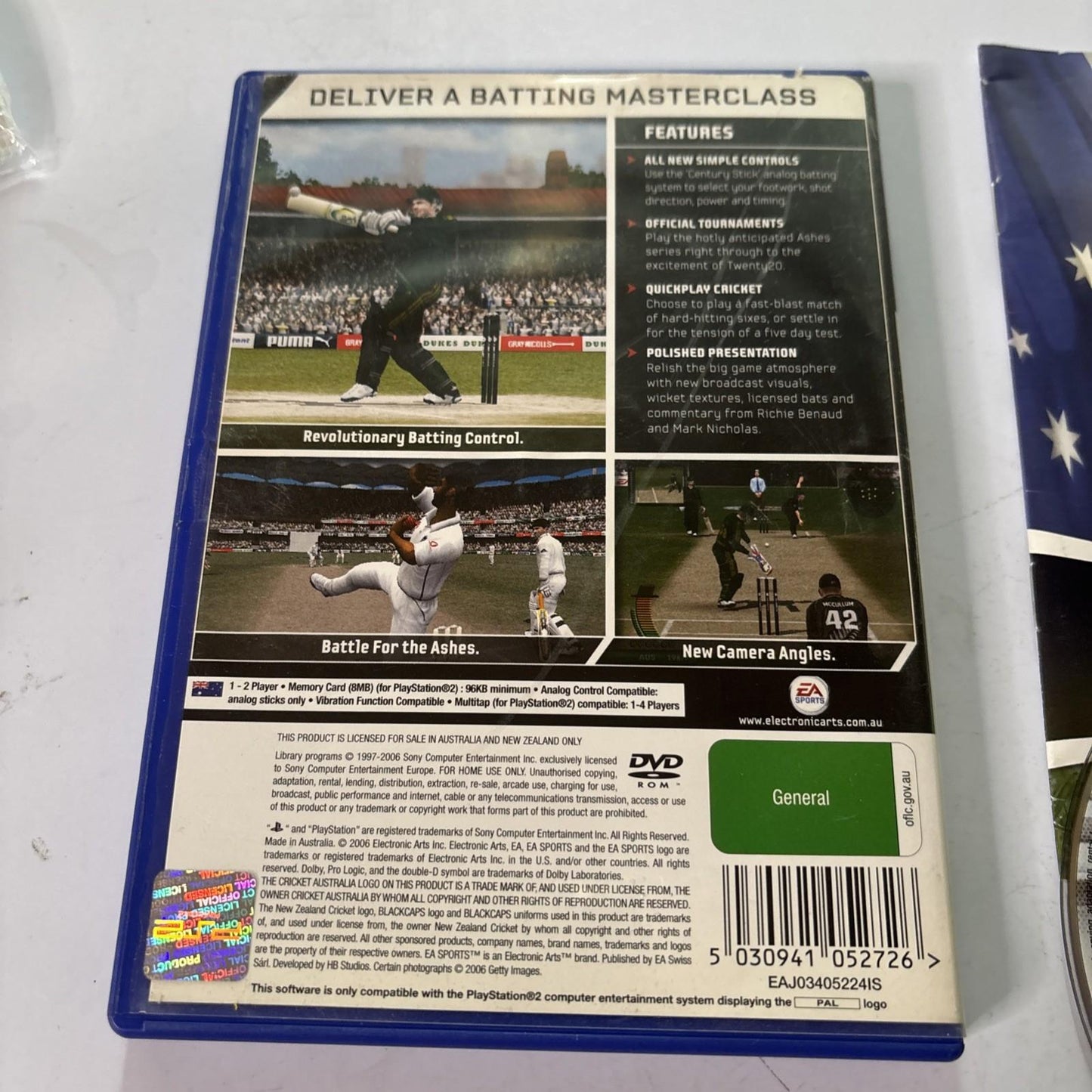 Cricket 07 - Sony PlayStation 2 PS2 PAL - Complete w/Manual