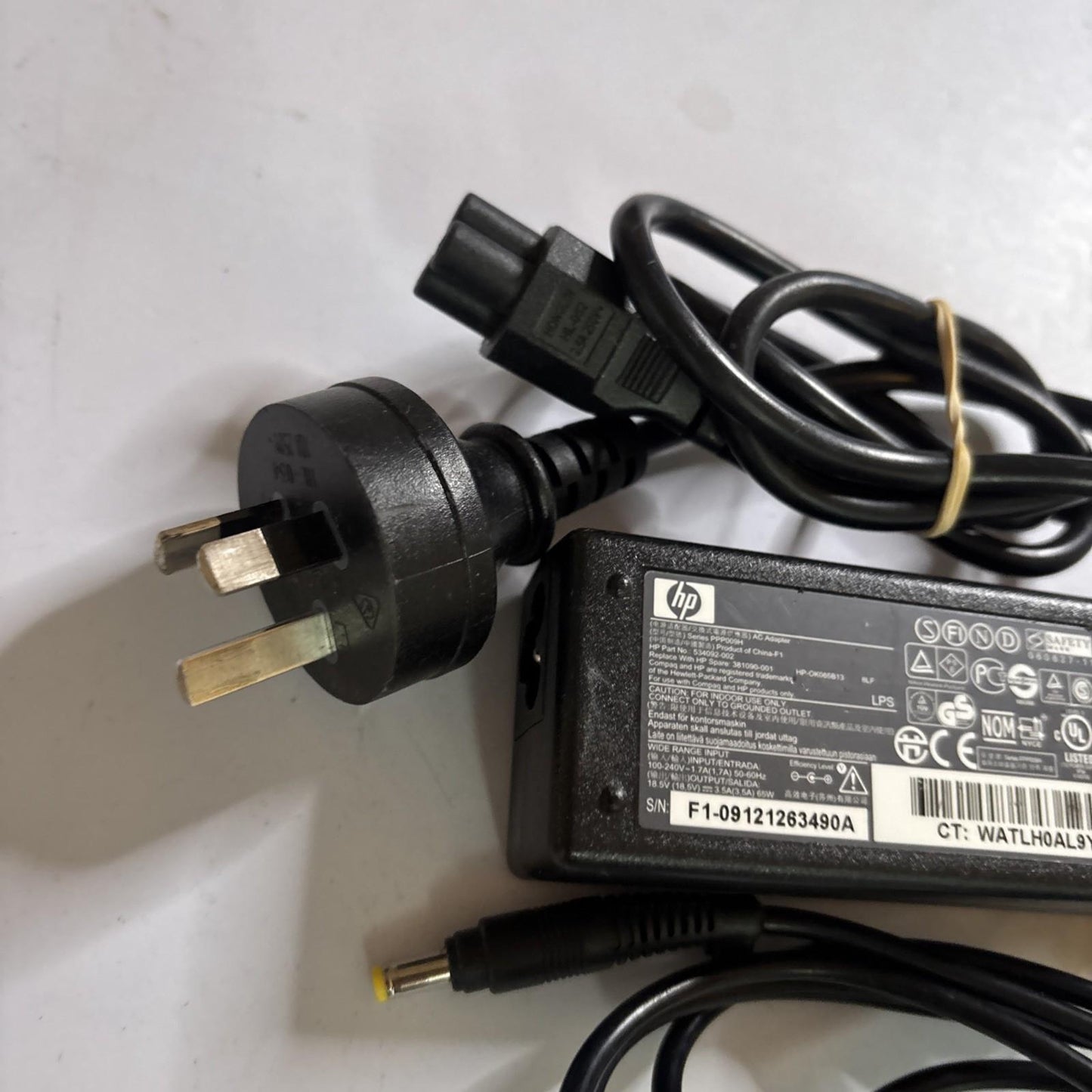 Genuine HP Ppp009H AC Adapter 18.5V 3.5A