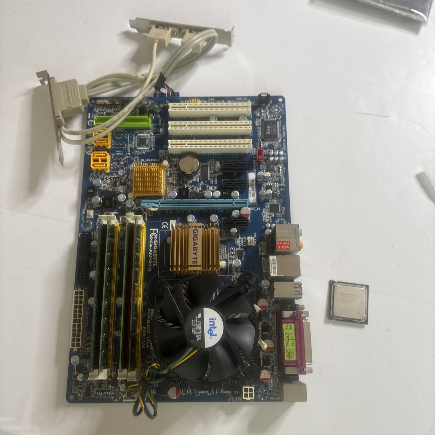 Gigabyte GA-P35-DS3L Motherboard CPU Intel Core 2 Duo 2.66Ghz 4gb RAM *Untested*