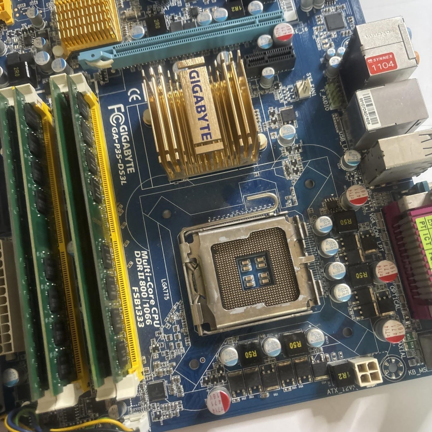 Gigabyte GA-P35-DS3L Motherboard CPU Intel Core 2 Duo 2.66Ghz 4gb RAM *Untested*