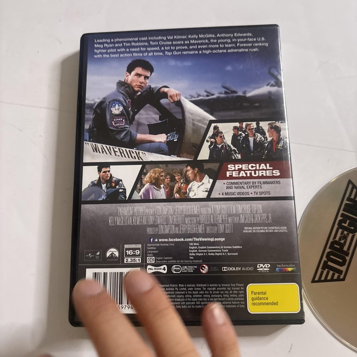 Top Gun (Blu-ray 3D, 1986) Tom Cruise