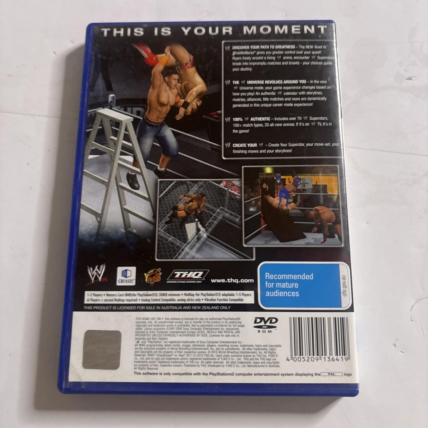 WWE Smackdown Vs Raw 2011 - Sony PlayStation 2 PS2 Game PAL