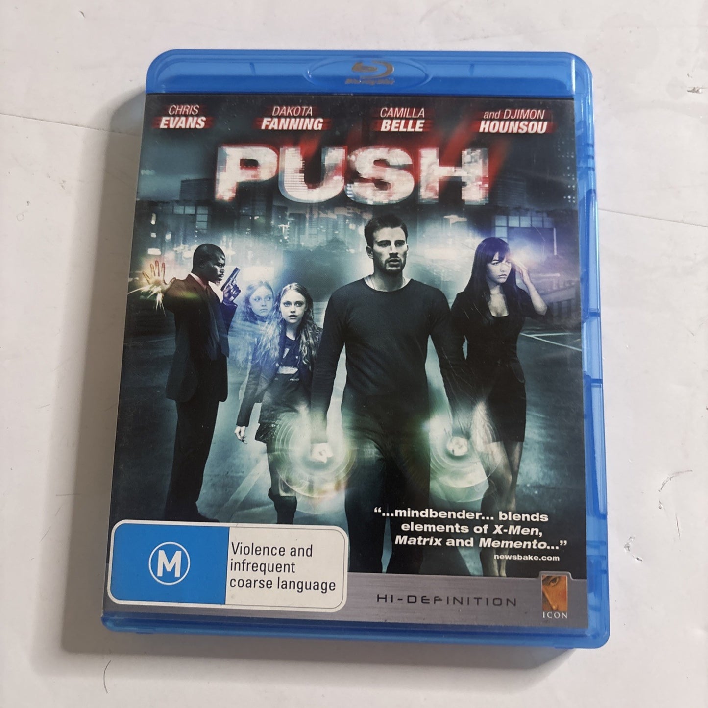 Push (Blu-ray, 2008) Chris Evans, Dakota Fanning Region B