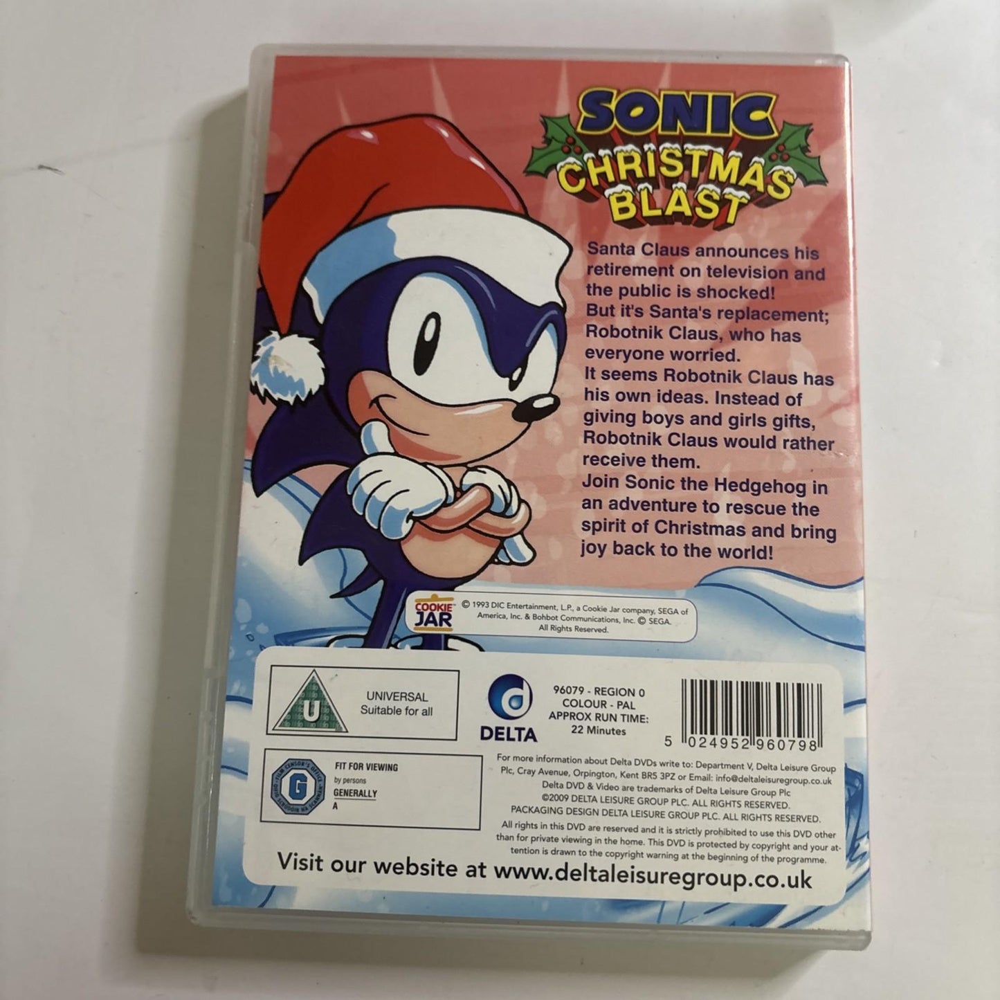 Sonic Christmas Blast (DVD, 1993) All Regions