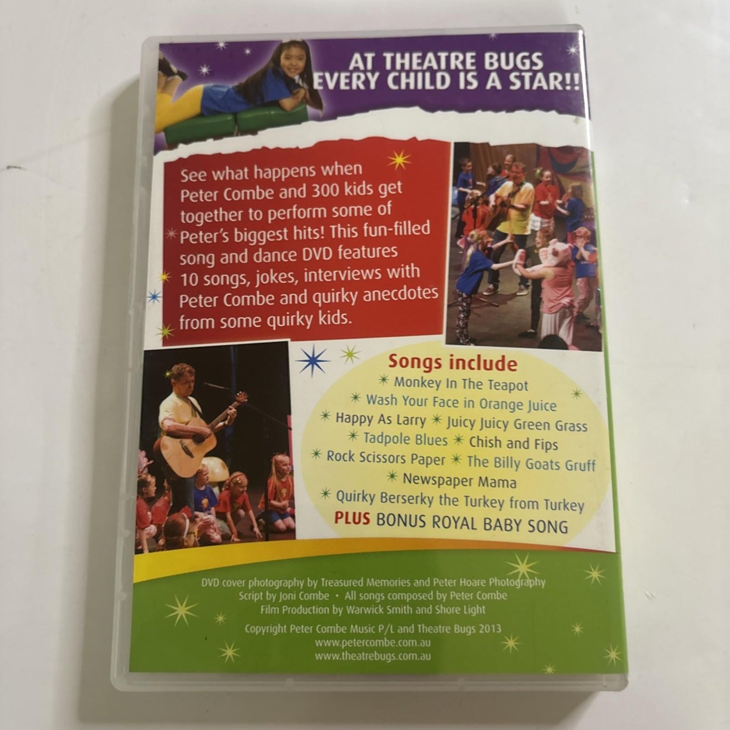 Peter Combe And The Theatre Bugs (DVD, 2013) All Regions NEW