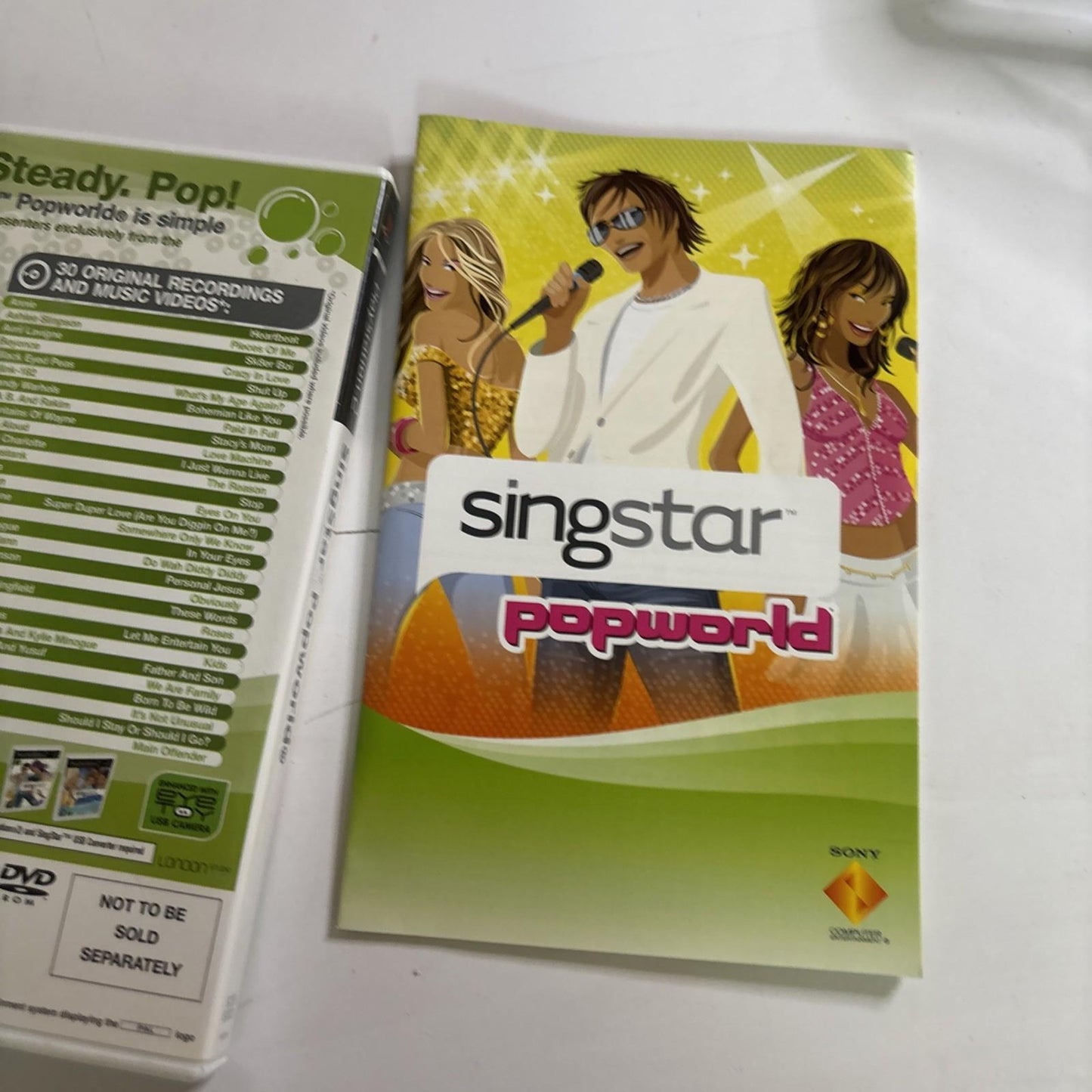 SingStar Popworld Sony Playstation 2 PS2 Manual PAL